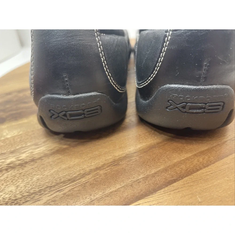 Rockport XCS‎ Mens Shoes 9.5 M Casual Slip on Lightweight Loafer Leather Black